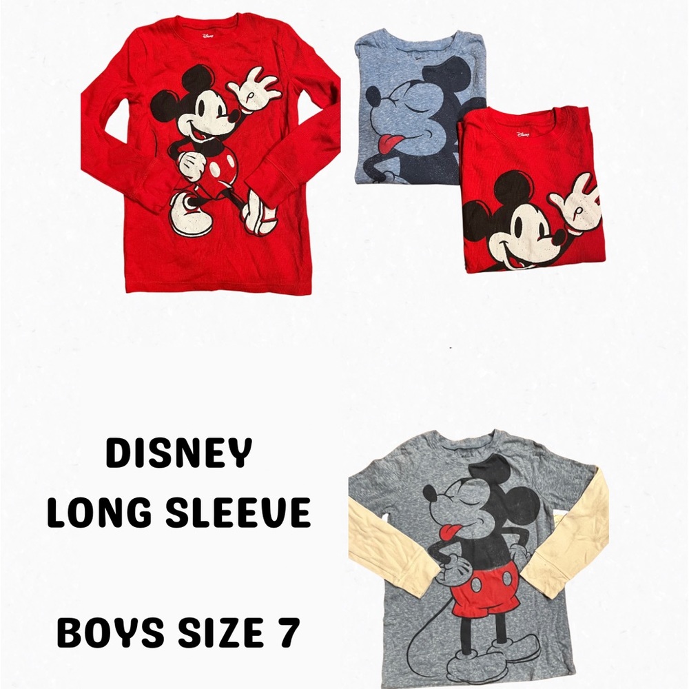 Disney Bundle - Boys size 7 long sleeve